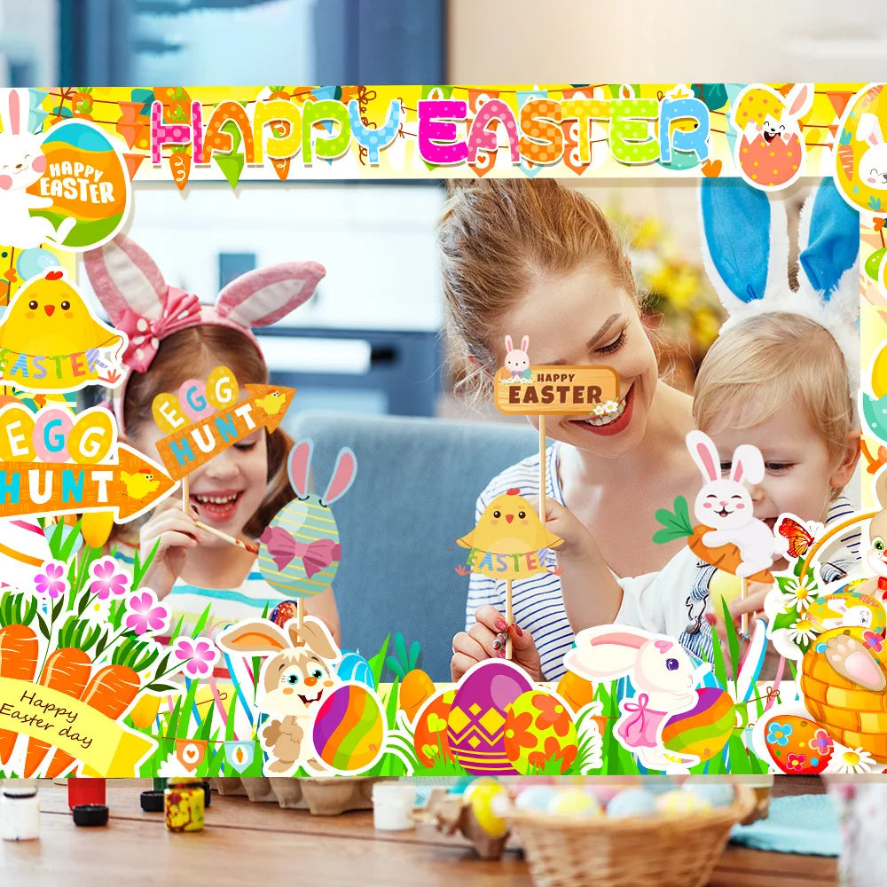 Funny Easter Photo Frame Paper Prop – Party Decoration Holiday Party Prop Richie's