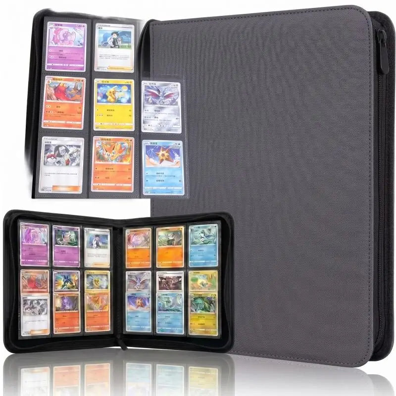360-Pocket Sports Card Binder Album – Baseball & Football Trading Card Binder Richie's Grey Style B