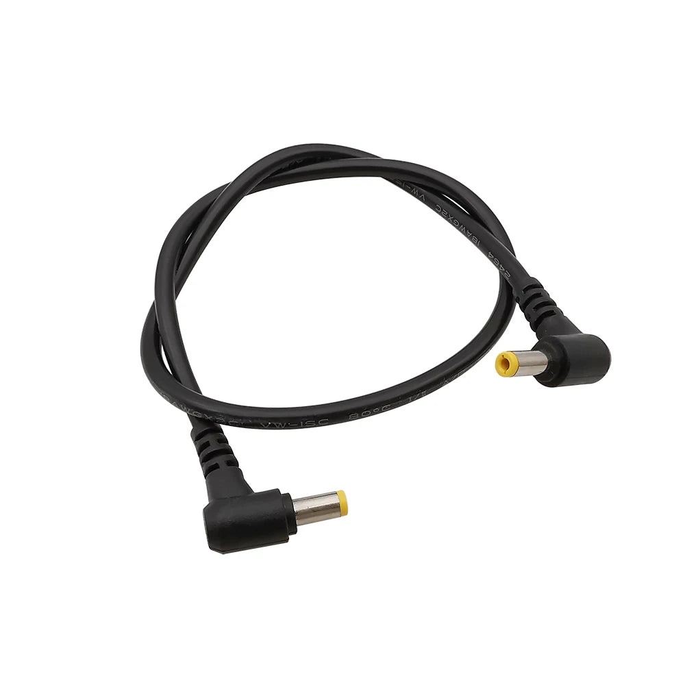 Right Angle DC Power Cable 5.5x2.5mm Male to Male 18AWG DC Power Cable Richie's Length 300CM