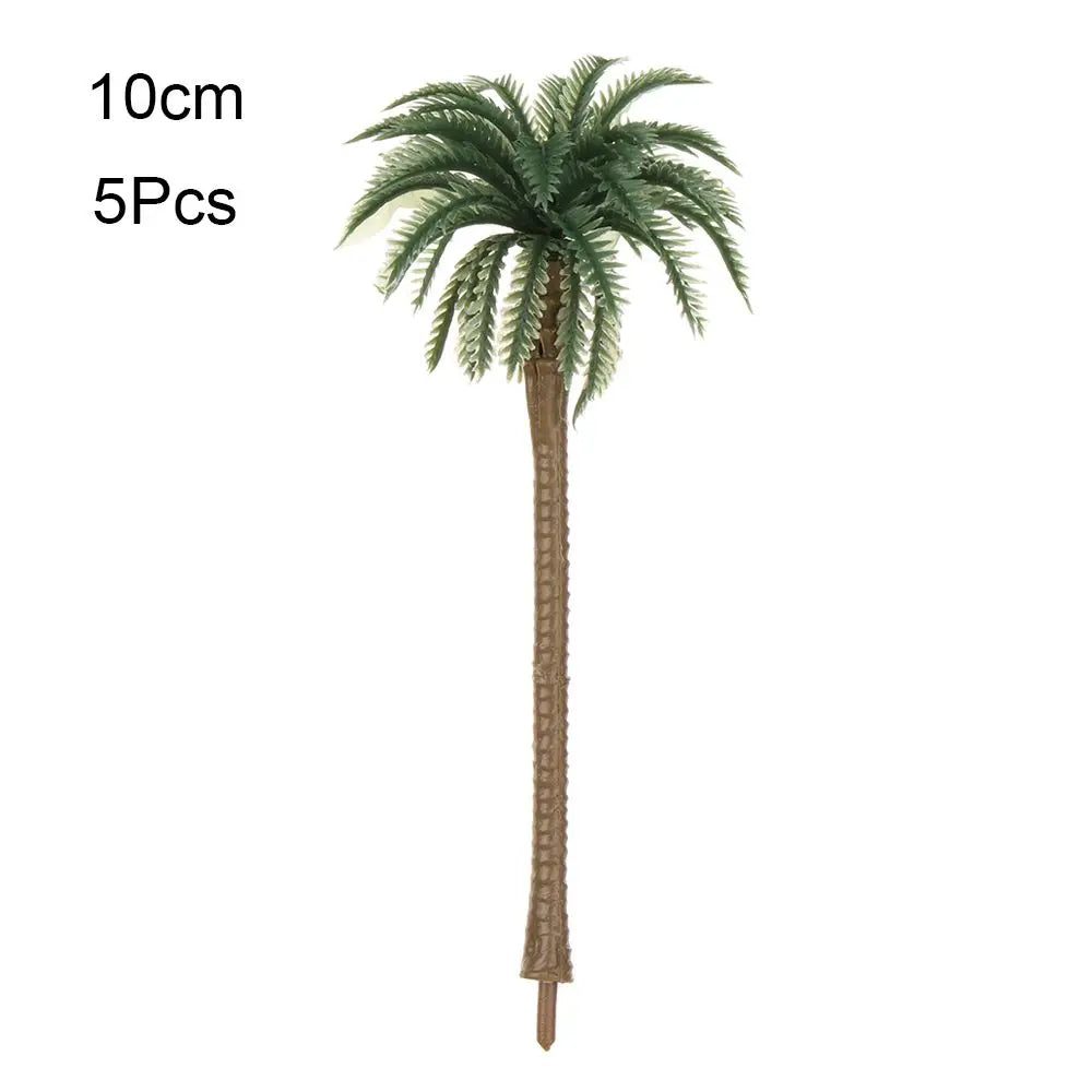 5Pcs Miniature Coconut Palm Tree Models for DIY Micro Landscape Miniature Landscape Model Richie's 10cm