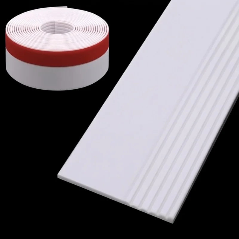 Self-Adhesive Door Bottom Seal Strip 36mm 1M | PVC Draft Guard Door Bottom Seal Strip Richie's 36mm White