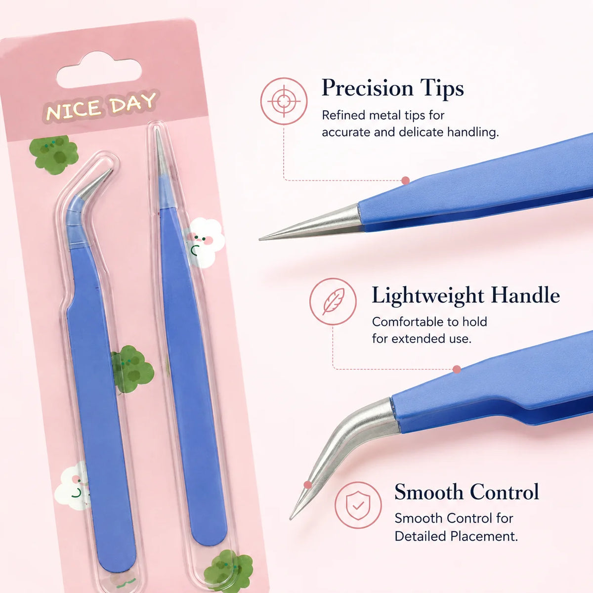 Stainless Steel Precision Tweezers – Industrial & Craft Use Precision Tweezers Richie's Default Title