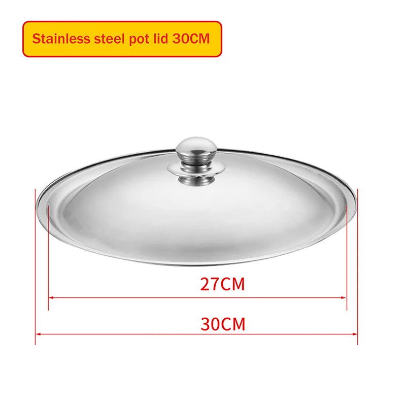 Stainless Steel Pot Lid 10–32cm Universal Round Pan Cover Pot Lid Richie's 30cm