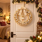 DIY Pearl Bead Christmas Wreath Kit – 30cm Holiday Craft Set DIY Craft Kit Richie's
