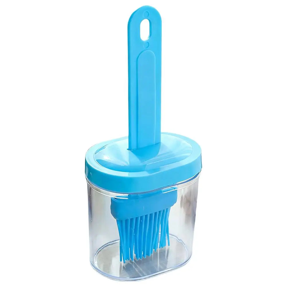 Silicone Oil Brush Dispenser Bottle for BBQ Baking & Basting Basting Brush Dispenser Richie's Blue