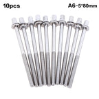 80mm Drum Tension Rods – 10-Piece Stainless Steel Kit Drum Replacement Parts Richie's A7