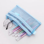 Transparent Pencil Case Double-Layer Mesh Bag | Multi-Use Pencil Case Richie's