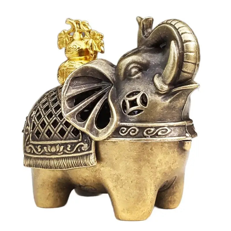 Elephant Alloy Incense Burner | Hollow Vintage Aromatherapy Stove Incense Burner Richie's B