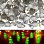 10Pcs Luminous Mini Resin Crow Figurines Halloween Decor Set Halloween Figurines Richie's