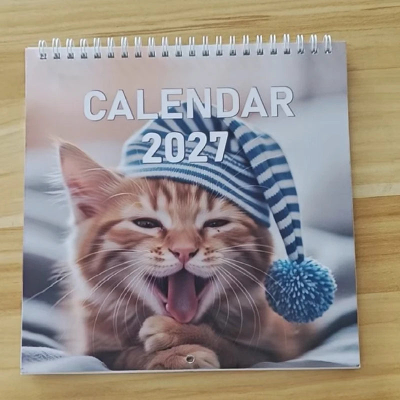 2027 Funny Cat Meme Wall Calendar – Monthly Hanging Planner Wall Calendar Richie's 1pc