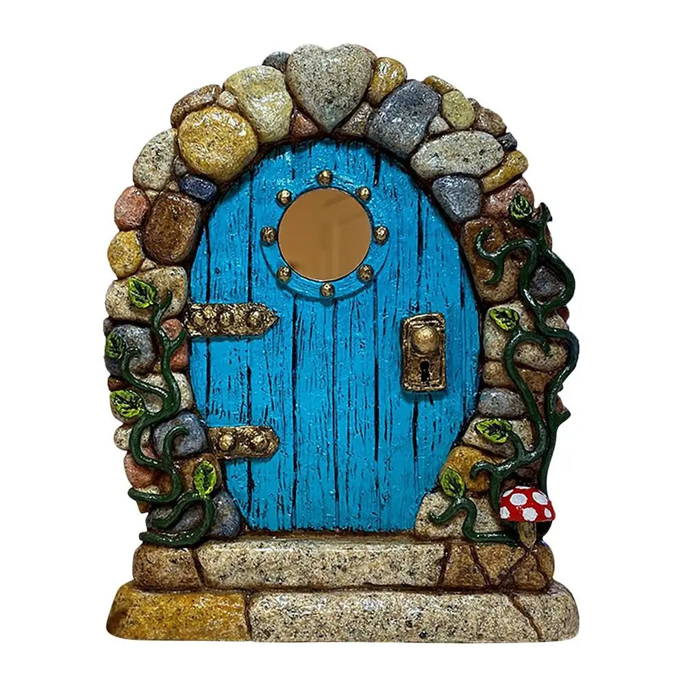 Wooden Fairy Gate Garden Sculpture – Fairy Tale Figurine Garden Sculpture Richie's Type G