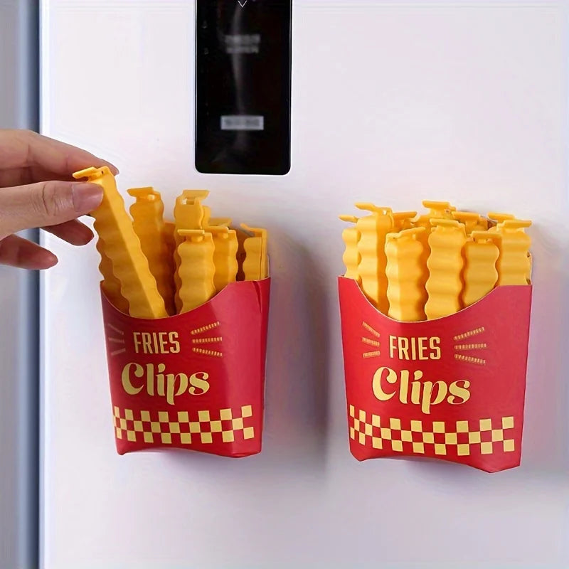 12PCS French Fry Food Sealing Clips – Snack Bag Clips Set Food Sealing Clips Richie's