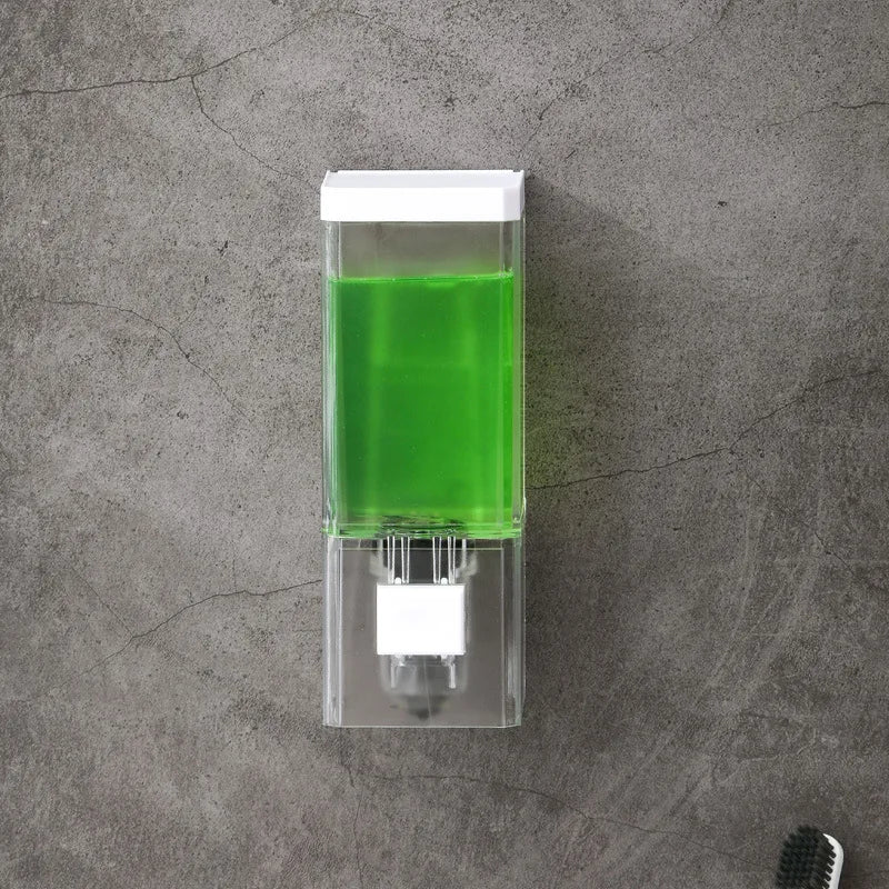 No-Drill Wall Mount Manual Soap Dispenser – Transparent ABS Soap Dispenser Richie's