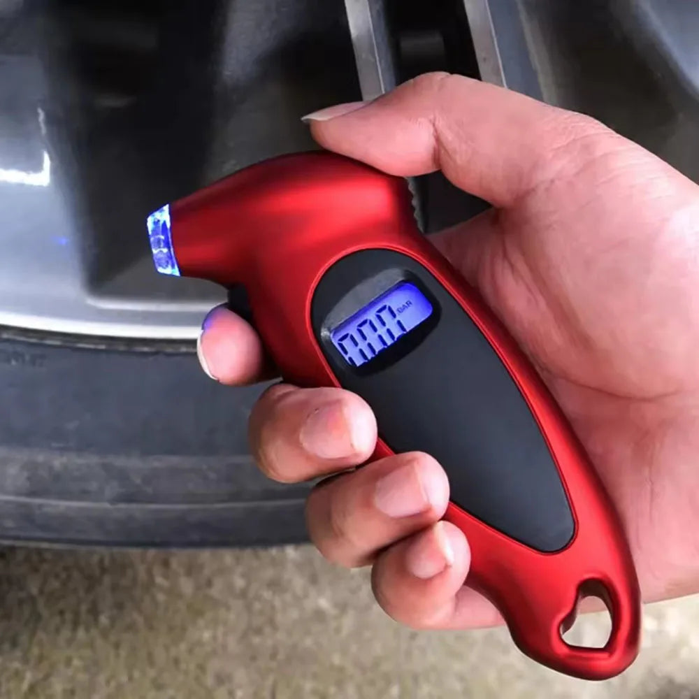 Digital Tire Pressure Gauge Backlit LCD 0-150 PSI | 4 Units Tire Pressure Gauge Richie's
