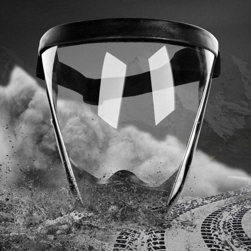 Transparent Full Face Shield with 10 Filters | Cycling Mask Cycling Face Shield Richie's