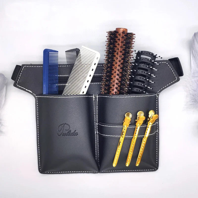 Leather Scissor Pouch Barber Waist Bag | Salon Tool Holder Scissor Waist Bag Richie's