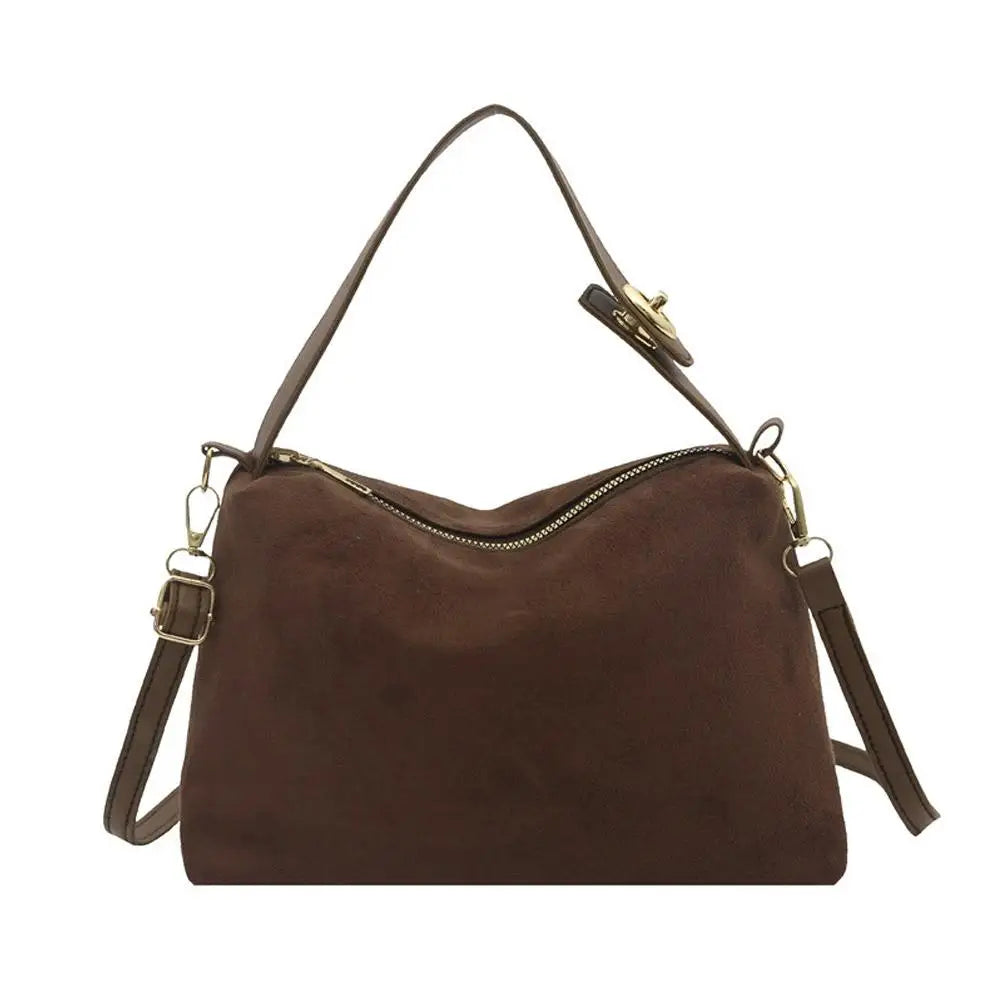 Retro Suede Crossbody Shoulder Bag Women Vintage Hobo Purse Crossbody Shoulder Bag Richie's Coffee