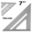 7" Aluminum Alloy Triangle Ruler – Woodworking Angle Tool Woodworking Angle Ruler Richie's 1pcs