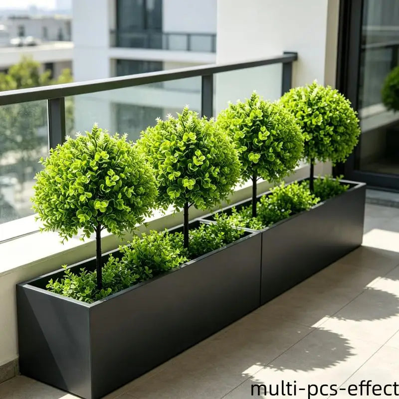 Artificial Boxwood Shrub Ground Stake – Outdoor Fake Plant Artificial Garden Plant Richie's