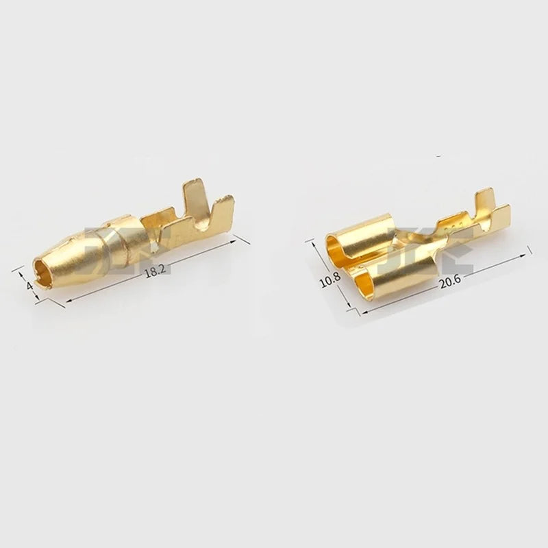 4mm Bullet Terminal Car Wire Connectors – Male & Female Sets Wire Connector Set Richie's