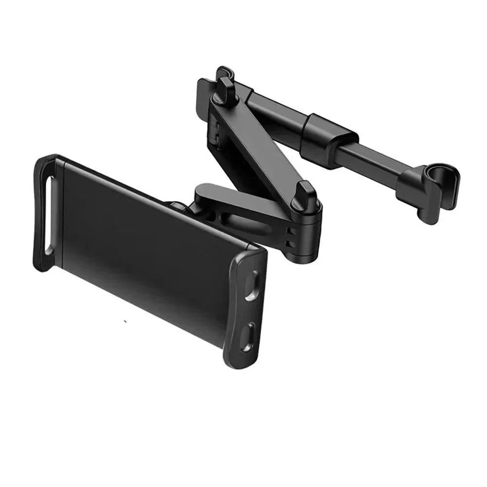 Car Headrest Tablet & Phone Holder – 360° Rotating Telescopic Car Headrest Mount Richie's Black Telescopic