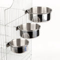 Stainless Steel Parrot Feeding Bowl & Bird Cage Water Basin Bird Feeding Bowl Richie's Default Title