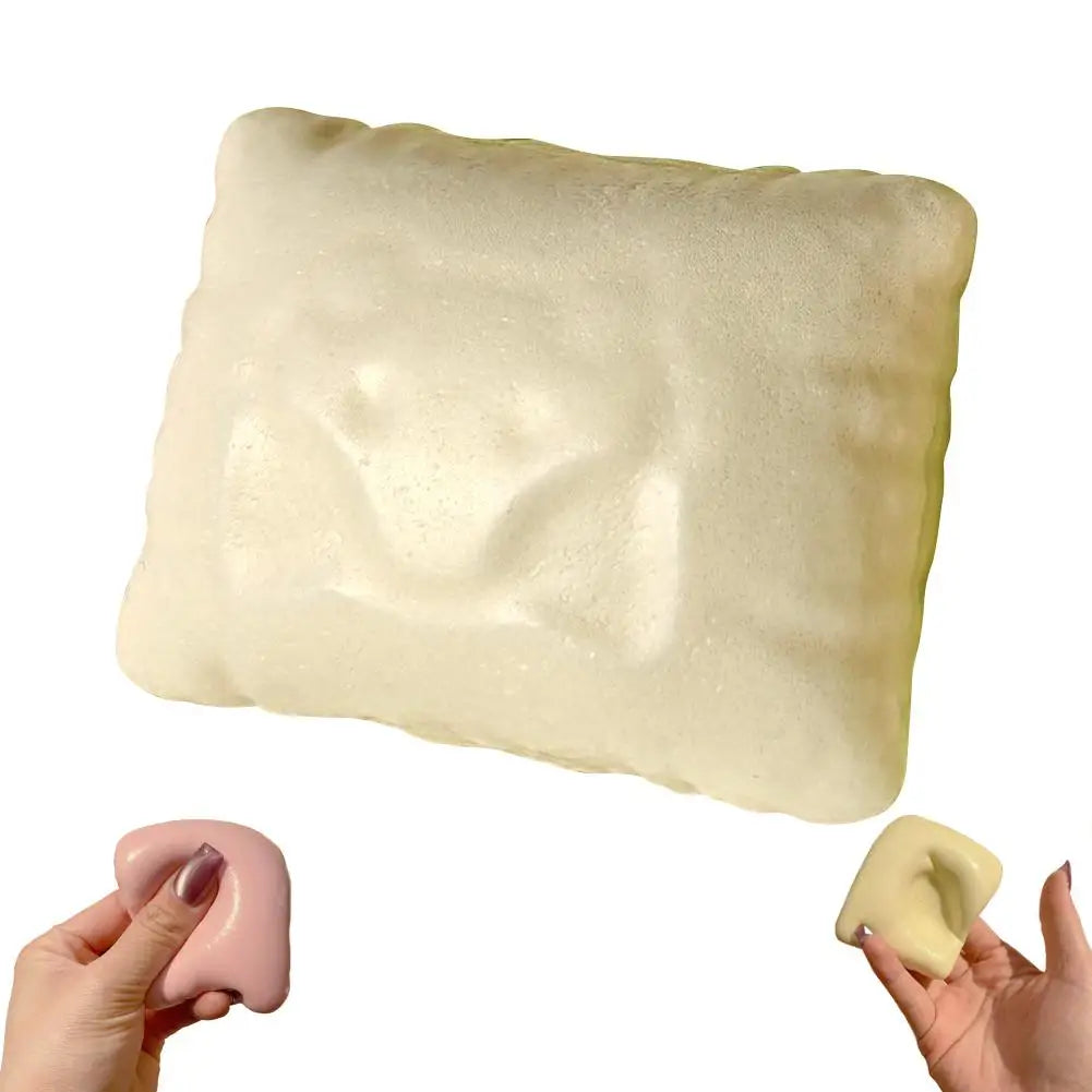 Squishy Pillow Squeeze Toy – Slow Rising Sensory Fidget for Kids Squishy Fidget Toy Richie's Yellow