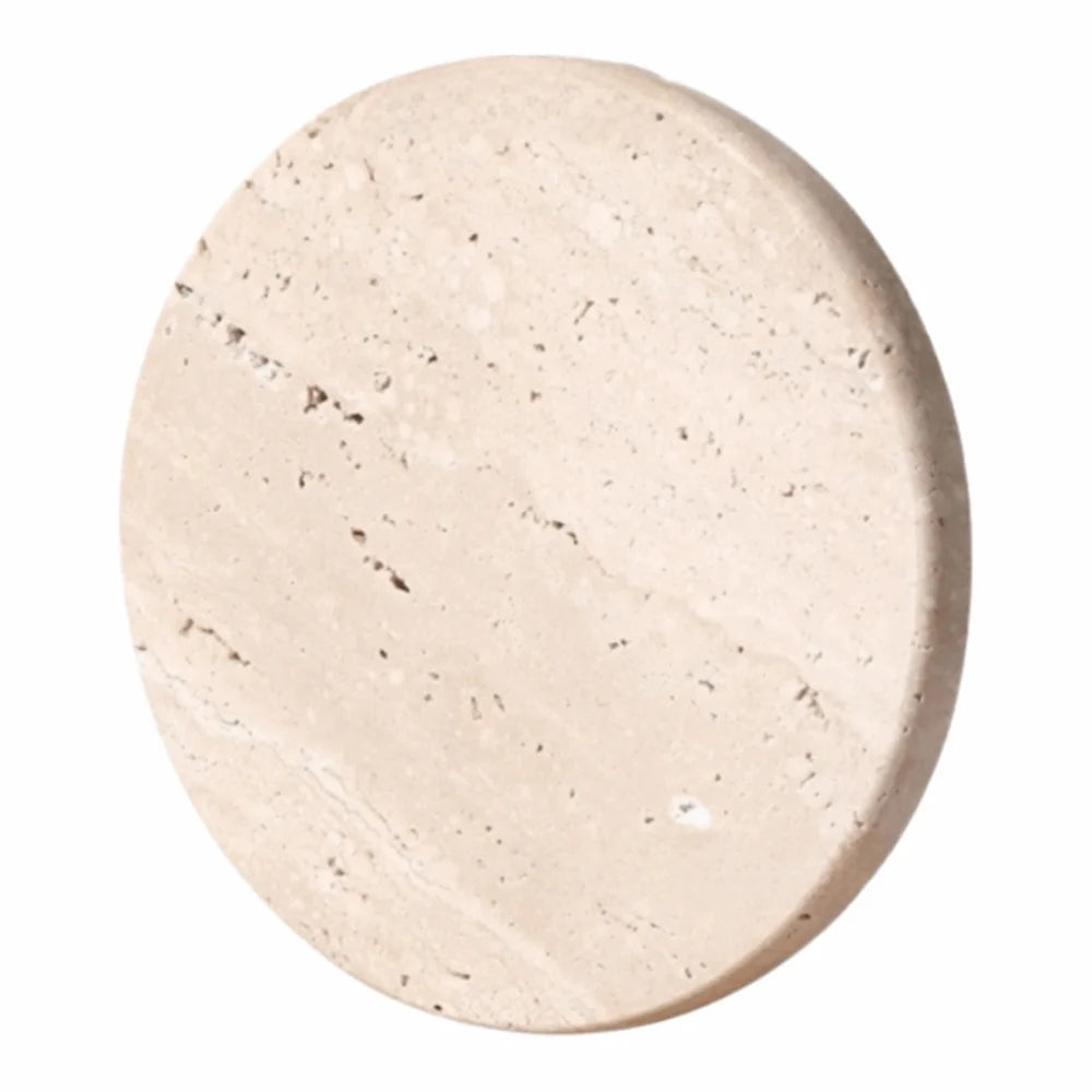 Natural Marble Coasters – Heat Resistant Non-Slip Travertine Set Marble Coasters Set Richie's Circle 1 PC L