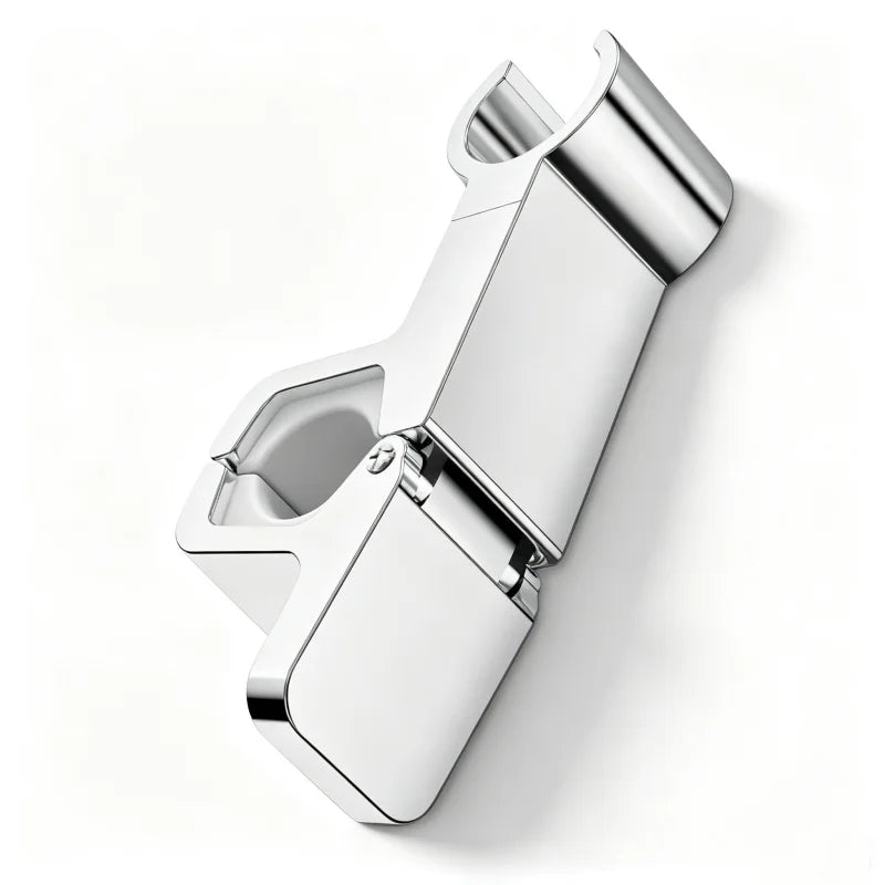Adjustable ABS Shower Rail Holder – Universal Shower Head Bracket Shower Head Holder Richie's silver