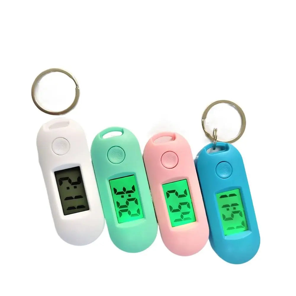 Mini LCD Keychain Clock Luminous Backlight Digital Watch Mini Keychain Clock Richie's