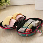 Women's Embroidered Ethnic Floral Clutch Bag & Bra Travel Case Embroidered Clutch Bag Richie's