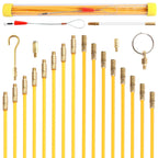 21-Pc Fiberglass Fish Tape Kit – 43cm Wire Cable Routing Rods Wire Fishing Tool Richie's