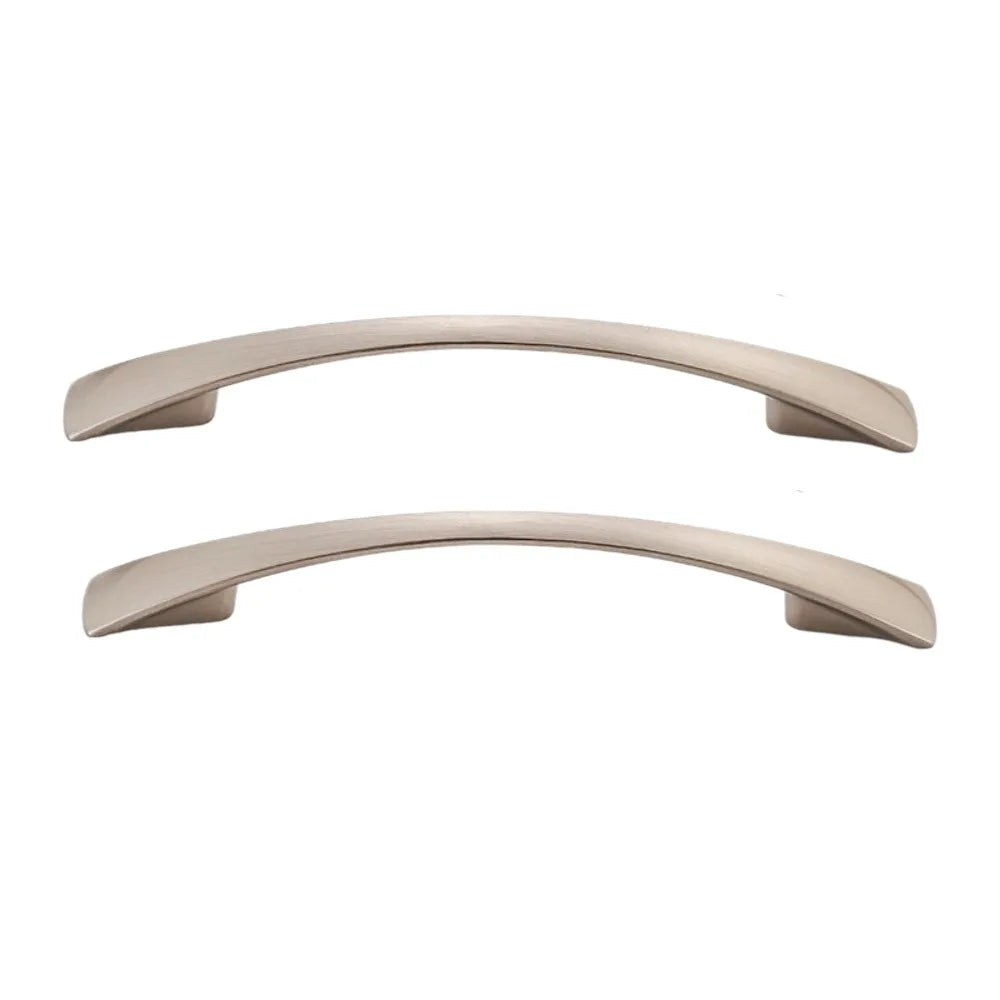 2PCS Curved Aluminum Cabinet Handles – Drawer Pulls 96–160mm Cabinet Drawer Pulls Richie's Gold 96mm