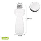 Cute Cat Shaped Transparent Water Bottle 350ml & 500ml Novelty Water Bottle Richie's 500ml