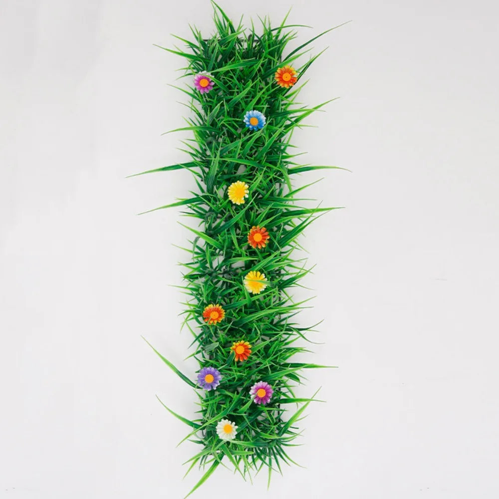 Artificial Grass Turf Mat with Flowers – Fake Green Lawn Decor Artificial Turf Mat Richie's W. 11.5cm