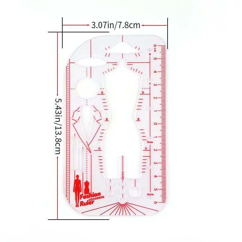 Fashion Illustration Template Ruler – Clothing Design & Quilting Clothing Design Ruler Richie's A2