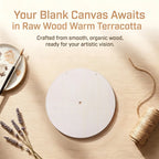 4Pcs 9" Unfinished Round Wooden Clock Face Blanks – DIY Kit DIY Clock Face Blank Richie's