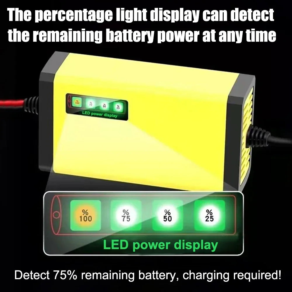 12V 2A Smart Lead Acid Battery Charger – Car & Motorcycle Battery Charger Richie's