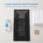 Wall Mounted Large Mesh Laundry Hamper Bag – Foldable Organizer Hanging Laundry Hamper Richie's
