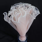 Pearl Wave Mesh Flower Bouquet Wrapping Cloth 28cm×4 Yards Floral Wrapping Material Richie's Champagne as show