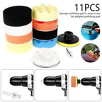 11-Pc 3" Car Polishing Buffing Pad Kit – Drill Attachment Car Polishing Kit Richie's