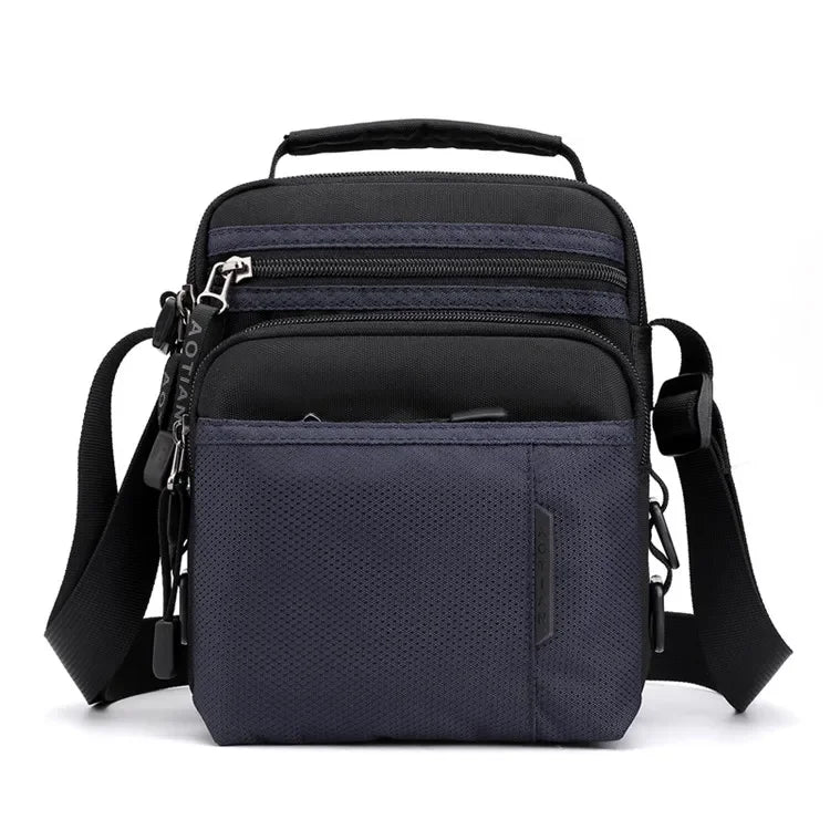 Men's Nylon Messenger Bag Lightweight Crossbody Shoulder Bag Messenger Bag Richie's Blue