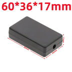 Waterproof ABS Plastic Project Box Electronic Enclosure Case Electronic Enclosure Box Richie's 60x36x17mm-Black