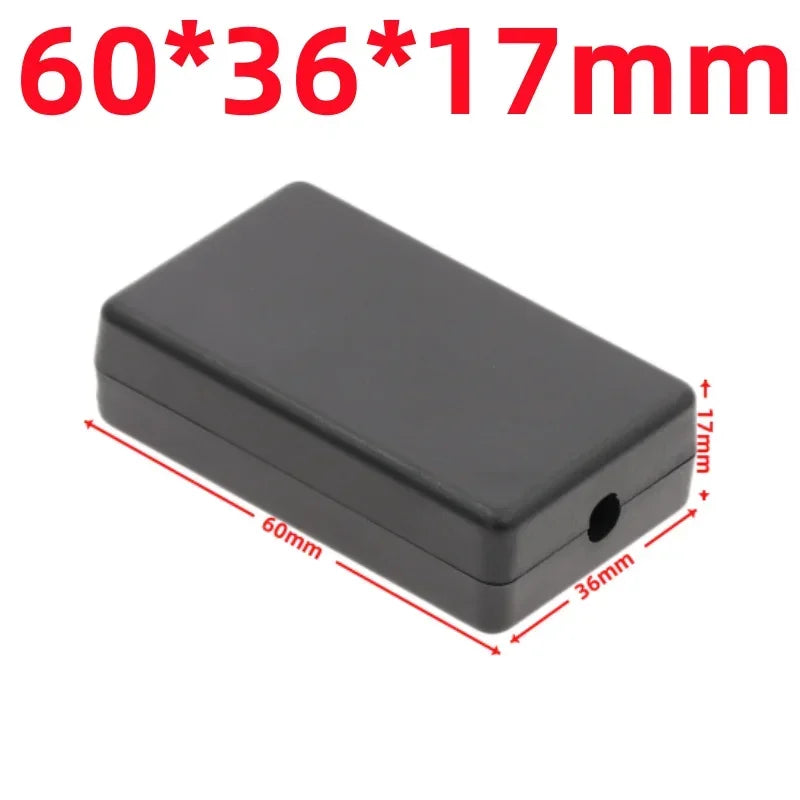 Waterproof ABS Plastic Project Box Electronic Enclosure Case Electronic Enclosure Box Richie's 60x36x17mm-Black
