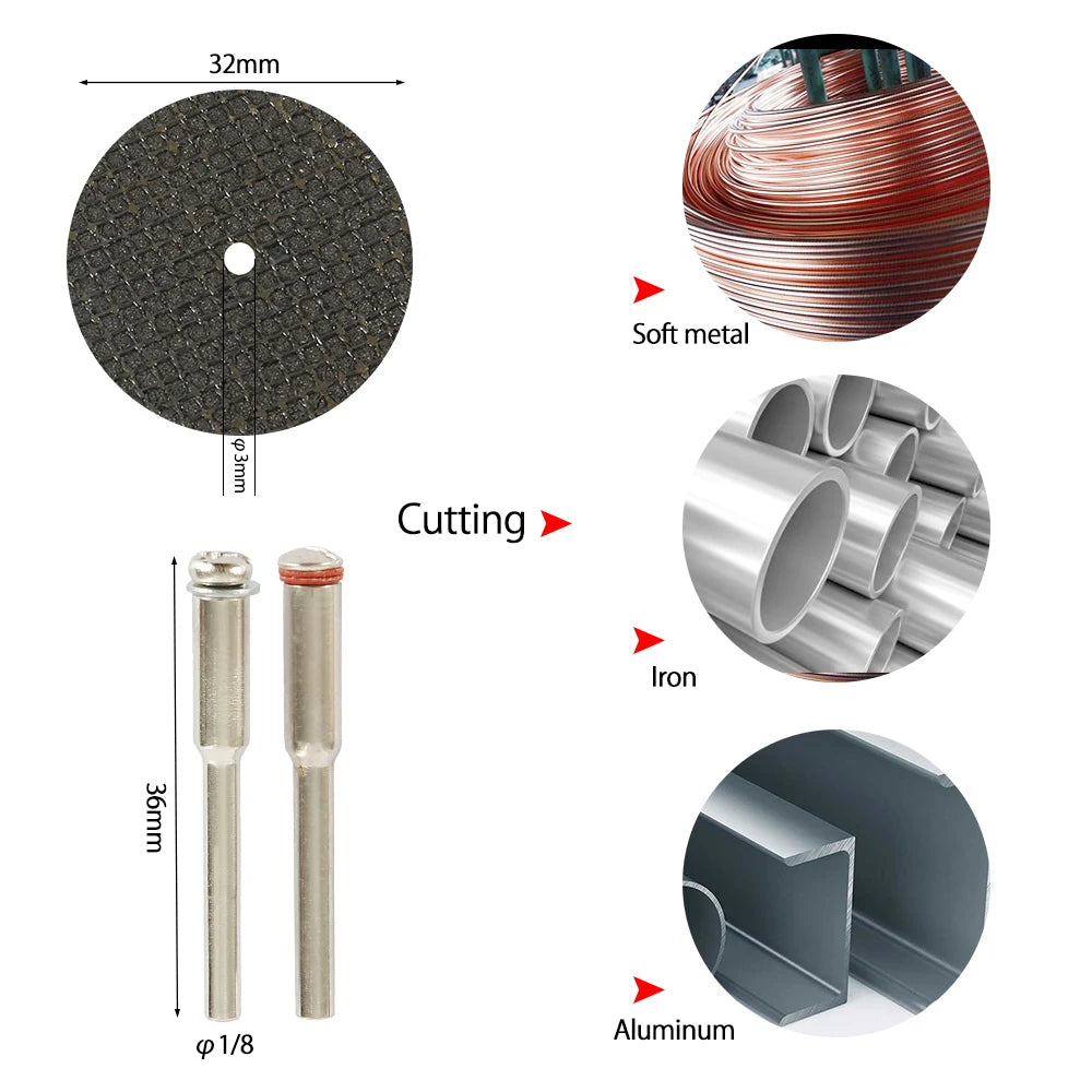 Mini Circular Saw Blade Set 11/30/32pc – Rotary Tool Cutting Discs Rotary Tool Accessories Richie's