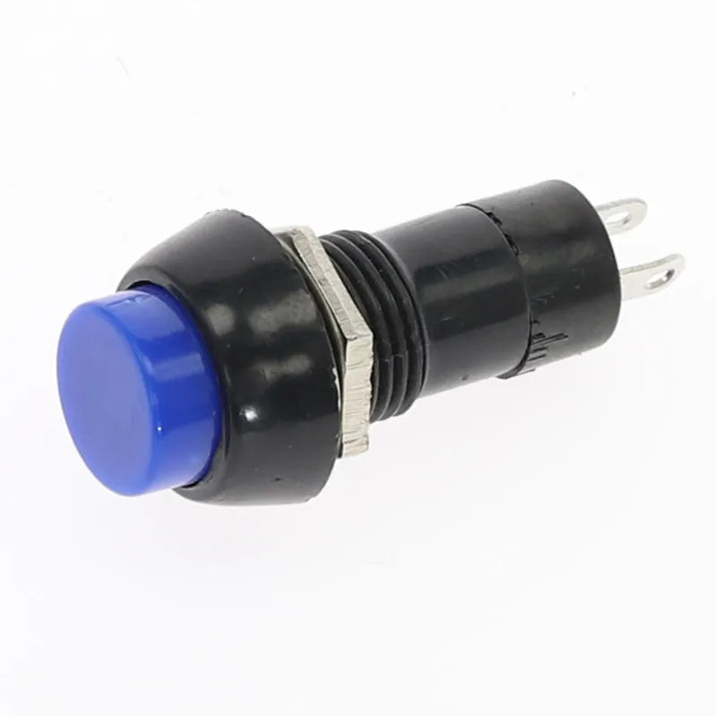 12pcs 12mm Push Button Switch Latching Momentary PBS-11A/B 6 Colors Push Button Switch Richie's Blue Self-locking