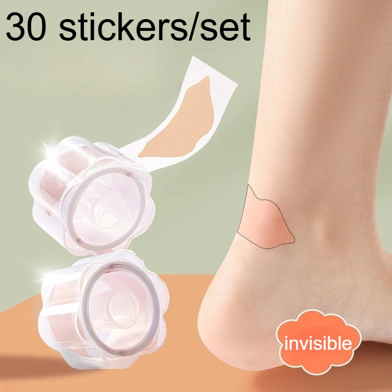 30-Piece Silicone Heel Pads & Anti-Abrasion Shoe Stickers Silicone Heel Pads Richie's skin colour 1set