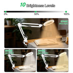 72-LED Magnifier Desk Lamp 8x/10x Remote Control 3 Color Magnifier Desk Lamp Richie's