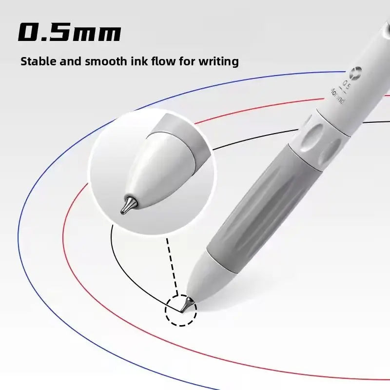 Tri-Color Multifunctional Ballpoint Pen 0.5mm | Students & Office Ballpoint Pen Richie's