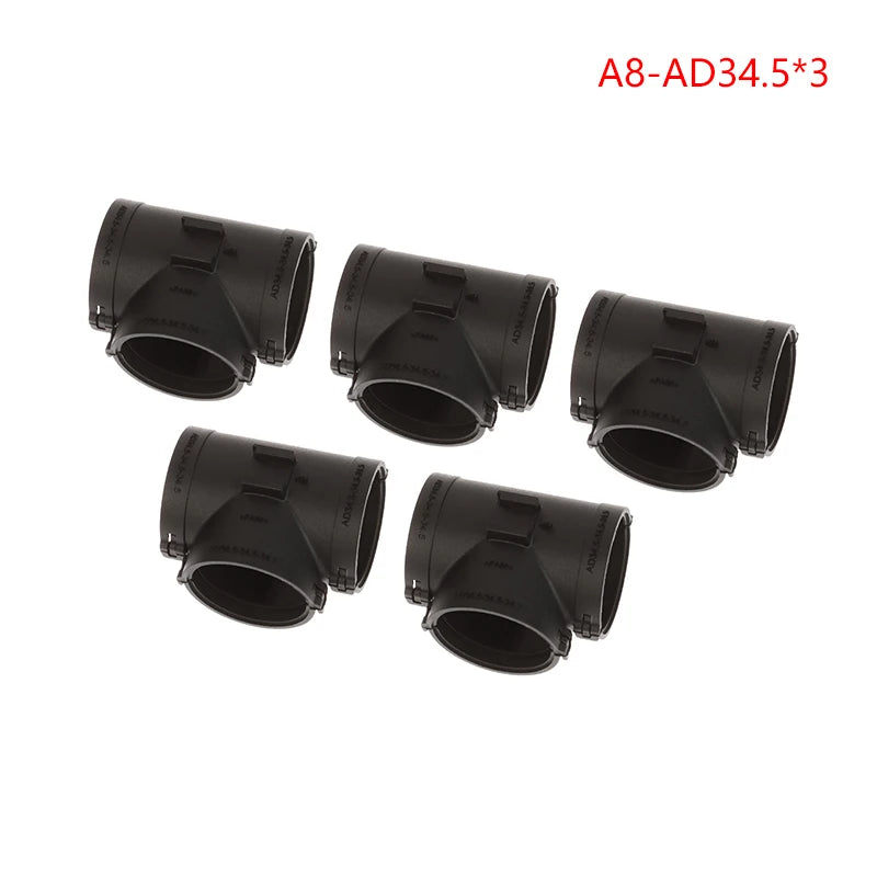 5Pcs T/Y-Shape Three-Way Corrugated Hose Wiring Connector Wiring Harness Connector Richie's A8